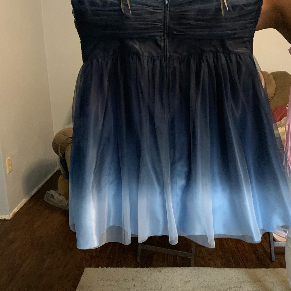 Ombré blue formal dress